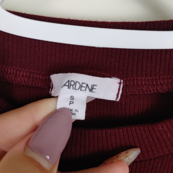 Ardene ribbed stripped top y2k Small - Picture 3 of 4